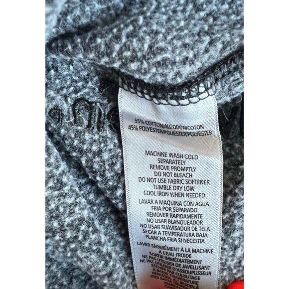 Calvin Klein Washed Black Cold Shoulder Long Sleeve Crew Neck Sweatshirt 3X - Picture 8 of 9